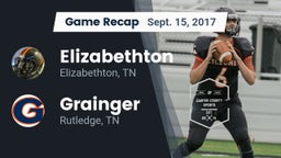 Recap: Elizabethton  vs. Grainger  2017