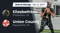 Recap: Elizabethton  vs. Union County  2017
