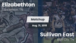Matchup: Elizabethton High vs. Sullivan East  2018