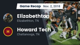 Recap: Elizabethton  vs. Howard Tech  2018