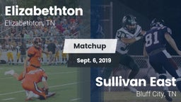 Matchup: Elizabethton High vs. Sullivan East  2019