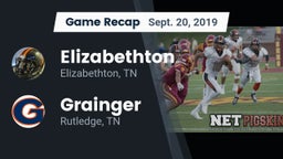 Recap: Elizabethton  vs. Grainger  2019