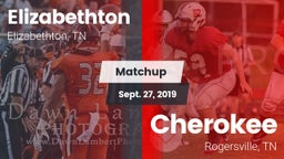 Matchup: Elizabethton High vs. Cherokee  2019