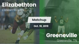 Matchup: Elizabethton High vs. Greeneville  2019