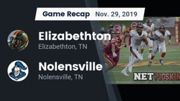 Recap: Elizabethton  vs. Nolensville  2019