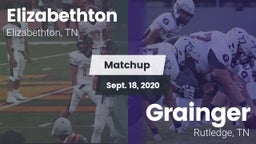 Matchup: Elizabethton High vs. Grainger  2020