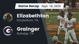 Recap: Elizabethton  vs. Grainger  2020