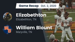 Recap: Elizabethton  vs. William Blount  2020