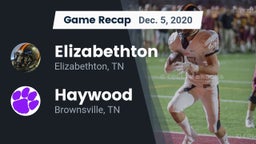 Recap: Elizabethton  vs. Haywood  2020