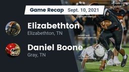Recap: Elizabethton  vs. Daniel Boone  2021