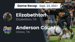 Recap: Elizabethton  vs. Anderson County  2021
