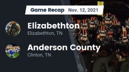 Recap: Elizabethton  vs. Anderson County  2021