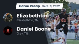 Recap: Elizabethton  vs. Daniel Boone  2022