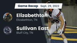 Recap: Elizabethton  vs. Sullivan East  2022
