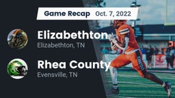 Recap: Elizabethton  vs. Rhea County  2022