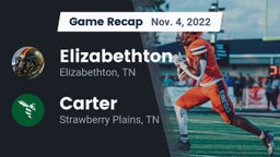 Recap: Elizabethton  vs. Carter  2022
