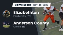 Recap: Elizabethton  vs. Anderson County  2023