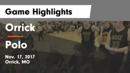Orrick  vs Polo  Game Highlights - Nov. 17, 2017