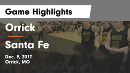 Orrick  vs Santa Fe  Game Highlights - Dec. 9, 2017