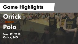 Orrick  vs Polo  Game Highlights - Jan. 12, 2018