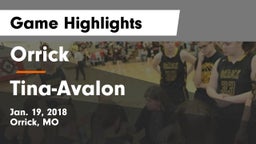 Orrick  vs Tina-Avalon Game Highlights - Jan. 19, 2018