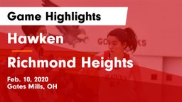 Hawken  vs Richmond Heights  Game Highlights - Feb. 10, 2020