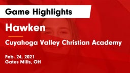Hawken  vs Cuyahoga Valley Christian Academy  Game Highlights - Feb. 24, 2021