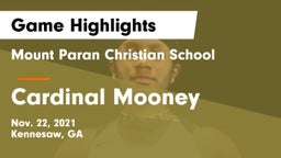 Mount Paran Christian School vs Cardinal Mooney  Game Highlights - Nov. 22, 2021
