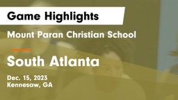 Mount Paran Christian School vs South Atlanta  Game Highlights - Dec. 15, 2023