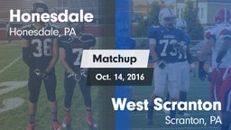 Matchup: Honesdale High vs. West Scranton  2016