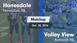 Matchup: Honesdale High vs. Valley View  2016