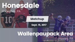 Matchup: Honesdale High vs. Wallenpaupack Area  2017