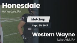 Matchup: Honesdale High vs. Western Wayne  2017