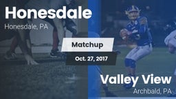 Matchup: Honesdale High vs. Valley View  2017