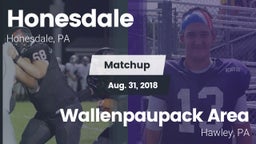 Matchup: Honesdale High vs. Wallenpaupack Area  2018