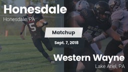 Matchup: Honesdale High vs. Western Wayne  2018