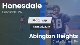 Matchup: Honesdale High vs. Abington Heights  2018
