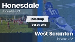 Matchup: Honesdale High vs. West Scranton  2018