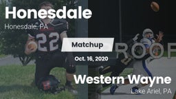 Matchup: Honesdale High vs. Western Wayne  2020