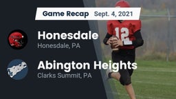 Recap: Honesdale  vs. Abington Heights  2021