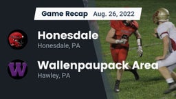 Recap: Honesdale  vs. Wallenpaupack Area  2022