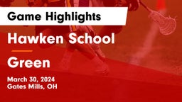 Hawken School vs Green  Game Highlights - March 30, 2024