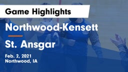 Northwood-Kensett  vs St. Ansgar  Game Highlights - Feb. 2, 2021