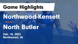 Northwood-Kensett  vs North Butler  Game Highlights - Feb. 10, 2022
