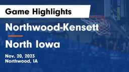 Northwood-Kensett  vs North Iowa  Game Highlights - Nov. 20, 2023
