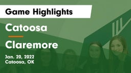 Catoosa  vs Claremore  Game Highlights - Jan. 20, 2022