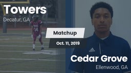 Matchup: Towers  vs. Cedar Grove  2019