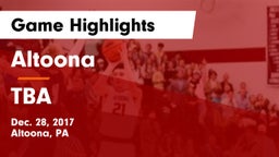 Altoona  vs TBA Game Highlights - Dec. 28, 2017