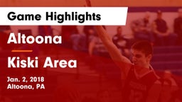 Altoona  vs Kiski Area  Game Highlights - Jan. 2, 2018