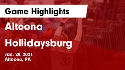 Altoona  vs Hollidaysburg  Game Highlights - Jan. 28, 2021
